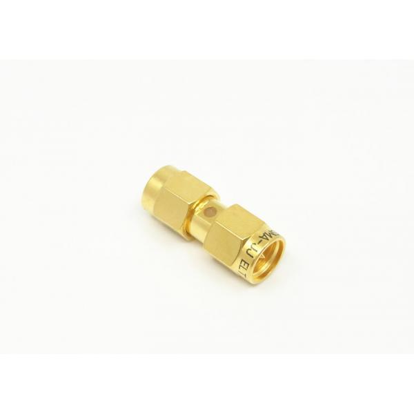 Quality SMA Male to Male Adapter Gold Plated Brass RF Adapter for Communication for sale