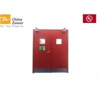 China 60/90 min Double Swing 304 Stainless Steel Fire Rated Doors With Vision Panel Gold Coast factory