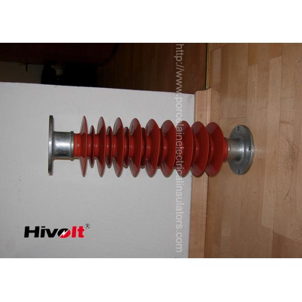 Quality Red Color Polymer Post Insulator , 46kv Post Insulator For Switch Gear Parts for sale