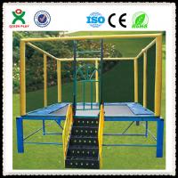 China Commercial Square Trampoline for Sale / Outdoor Gymnastic Trampoline for Toddler QX-117G factory