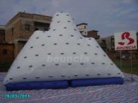 China Inflatable Water Climber / Inflatable Iceberg With Big Stainless Steel Anchor Ring factory