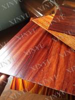 China Wood grain transfer Aluminium Window Profiles for decoration material factory