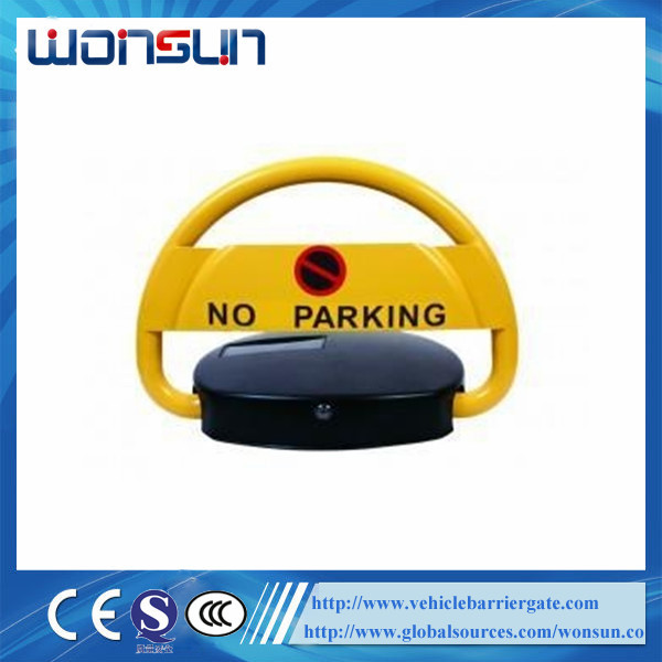 Quality IP68 Waterproof Steel Automatic Remote Car Parking Locks in Yellow for sale