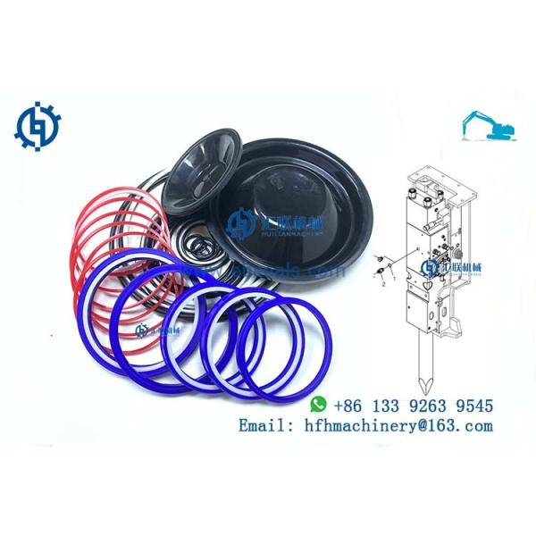 Quality Solvent Resistant Hydraulic Breaker Seal Kit For  Hammer H120Es Cylinder for sale