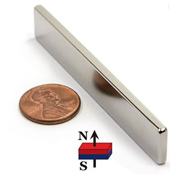 Quality N45 Super Strong Neodymium Magnet Bar Block 3"x 1/2"x 1/8" inch Big Size for sale