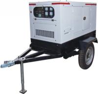 China Electric Start small diesel generator Set with Mobile Trailer factory