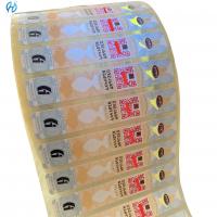 Quality Customized Paper Vinyl PET Security Label Stickers in CMYK/Pantone Colors for sale