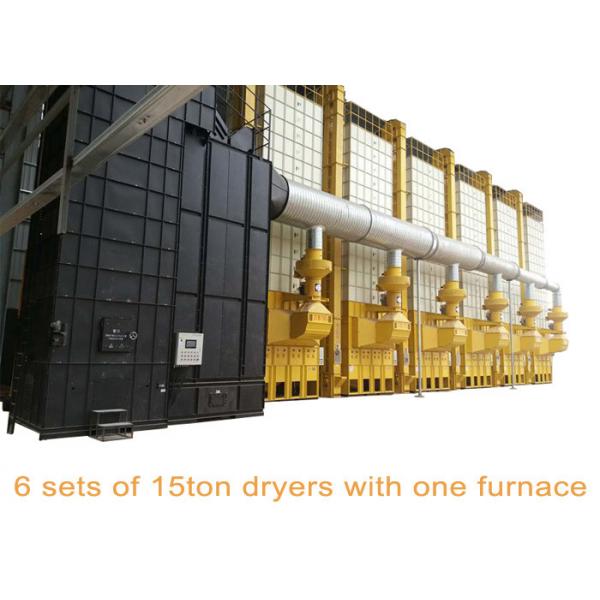 Quality Recirculating Corn Batch Dryers , 15 Ton Per Batch Paddy Grain Dryer With One Furnace for sale