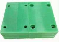 China Green color 20mm thick UHMWPE plastic cutting board drilling holes factory