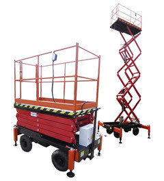 Quality For Lifting 6m Height Hydraulic Mobile Scissor Lift with 1000Kg Loading Capacity for sale