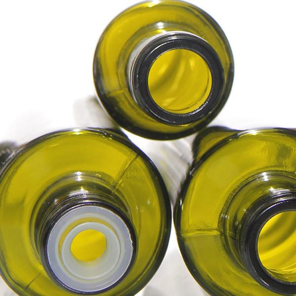 Quality Round 100ml Marasca Glass Oil Bottle With Tamper Evident Cap for sale
