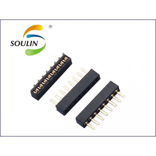 Quality Straight Double Row Female Header 1.27mm Pitch U Type Leakproof for sale
