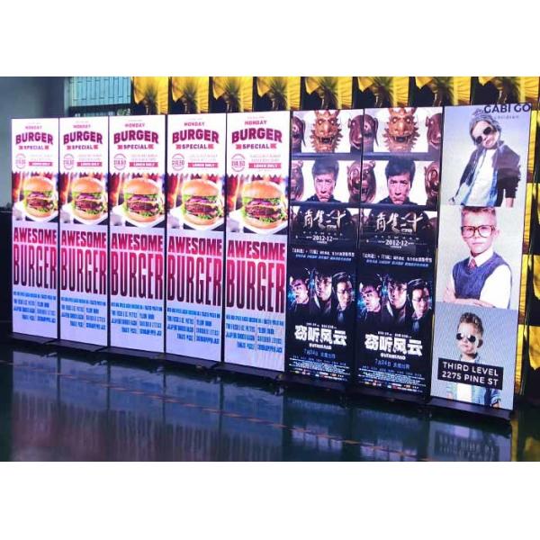 Quality Movable P2.5 Poster display with cloud management system for ads in retail stores for sale