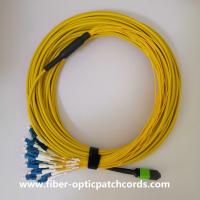 China LC Short Boot Single Mode Fiber Jumper Cables MPO MTP LC 24 Core Fiber Optic Cable factory