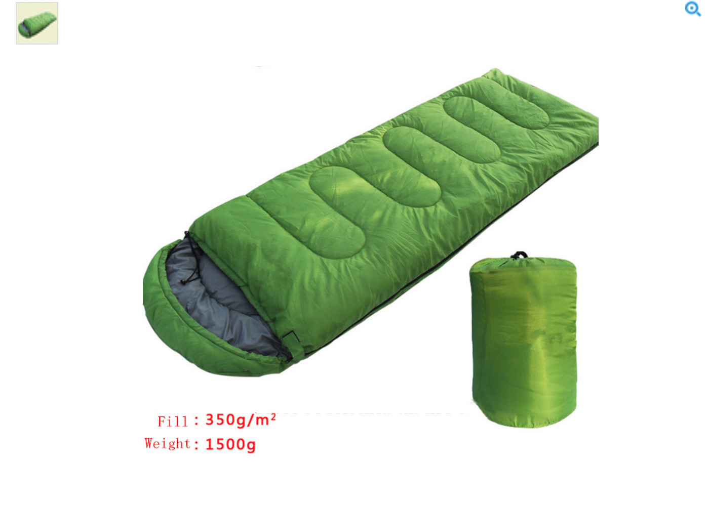 China Compact Green Mountain Sleeping Bags Lightweight Backpack Envelope Pouch factory