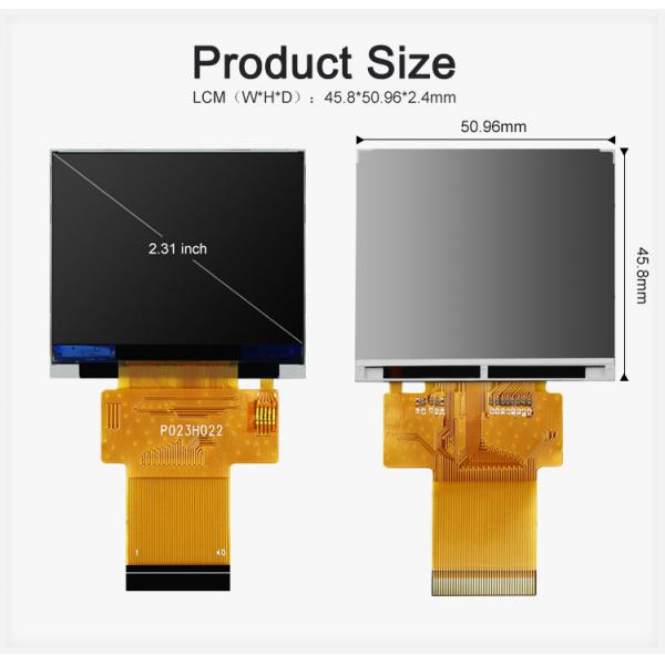 Quality SPI ILI9342C Serial Port Dots Matrix Touch Screen TFT Display 2.31 Inch IPS LCD for sale