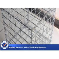 China Silver Galvanized Gabion Mesh Cage / Stone Cage Wire Mesh Easy Install factory