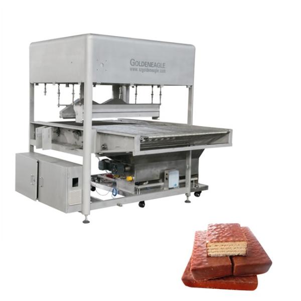 Quality Double Coating 500kg/H Chocolate Enrobing Machine for sale