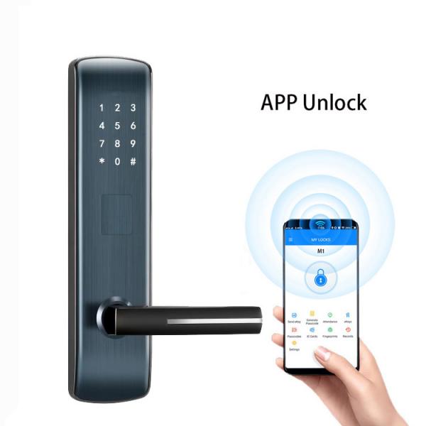 Quality Touch Screen FCC Intelligent Door Lock 300mm Electronic Combination Door Lock for sale