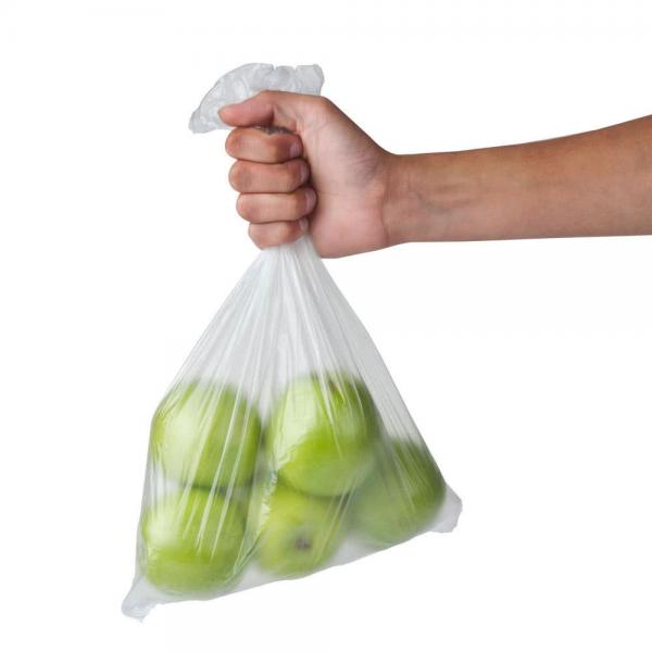 Quality Recyclable Hdpe Produce Bags 10" X 15" Side Print Environmental Friendly for sale