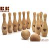 China Wooden Toy 10 Pin Bowling Game Set Bowling Game Wooden toys Gift for Baby Christmas factory