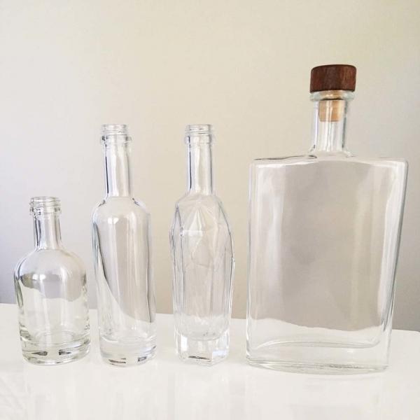 Quality Vodka Bourbon Whiskey Glass Bottle for sale