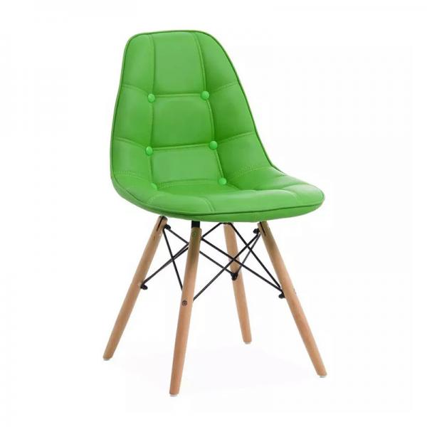 Quality Polyurethane Leather Eiffel Chair Upholstered Eiffel Chair Steel Frame Beech Leg for sale