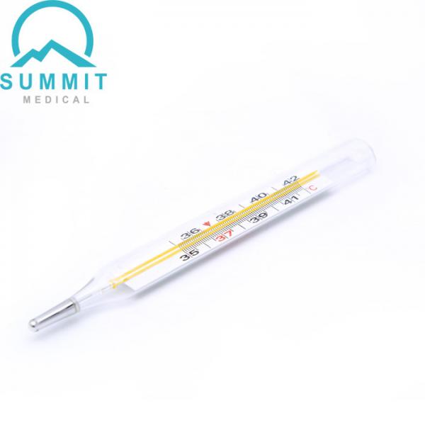 Quality Hospital Oral Armpit Glass Thermometers Clinical Mercury Thermometers Medium for sale