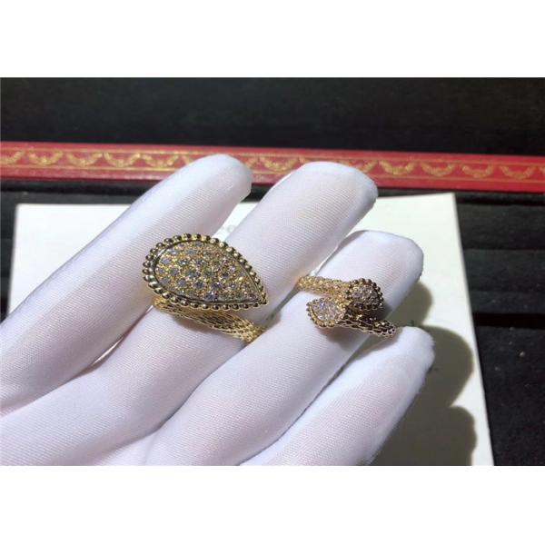 Quality 18K Gold Diamond Bracelet / Ring / Earrings For Wedding Anniversary brand for sale