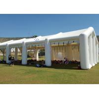 China 0.6mm Pvc Tarpaulin Air Sealed Inflatable White Tent For Event / Warehouse for sale