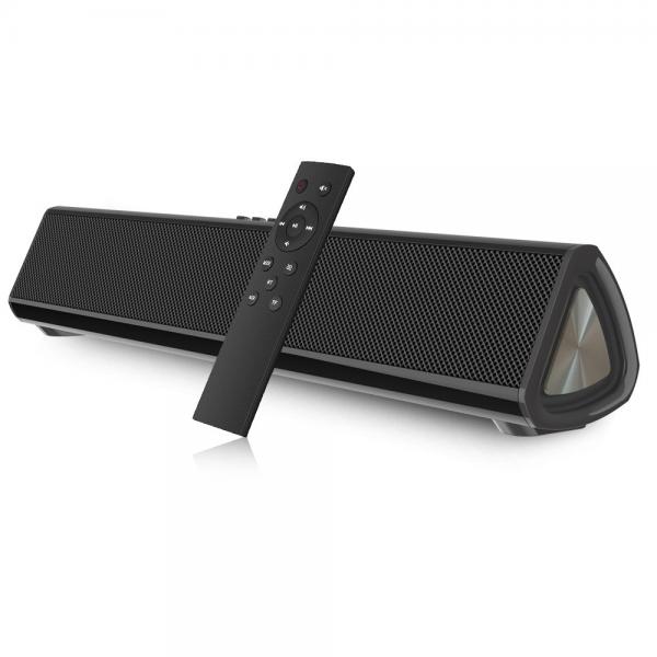 Quality Sleek Black 2.4GHz Wireless Home Theater Soundbar Remote Control Sound Bar for sale