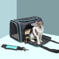 China Expandable Airline Approved Cat Bag Pet Cages Carrier For Travel factory