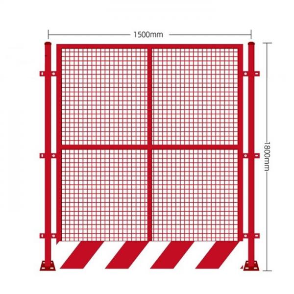 Quality Titanium Zinc Precision Sheet Metal Fabrications Mesh Pit Border Fence Warning for sale