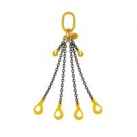 China High Capacity G80 Double Leg Lifting Sling Chain with 48kN Test Load and Black Finish factory