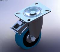 China Industrial Trolley Replacement Caster Wheels Swivel With Double Lock And Brakes factory