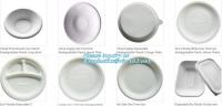 China Disposable corn starch plates, biodegradable corn starch food container, biobased food tray factory