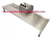 China Adjustable White PCB V Grooving Machine Foot Switch Working With Circular Knife factory