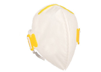 Quality White Disposable Foldable Dust Mask , FFP Rating Dust Masks Hypoallergenic for sale