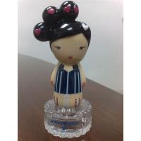 China Glass Perfume Bottle Rubber Bath Toys Cap 10cm Height / 4cm Diameter 9P Free PVC factory