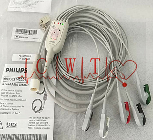 Quality 12 Pin 5 Lead Clip Components Of Ecg Machine 989803143201 for sale