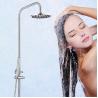 China Wall Mounted Stainless Steel Bathroom Shower Brushed Durable Eco Friendly factory