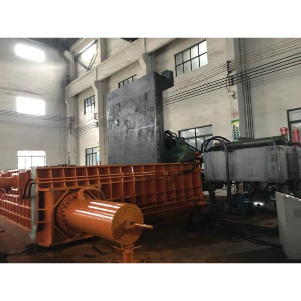 Quality Cuboid Block Scrap Baler Machine Cylinder 315 Tons Baling Force Customized for sale