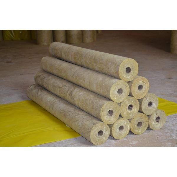 Quality High Density Rockwool Pipe Insulation Material Heat Resistant ISO CE for sale