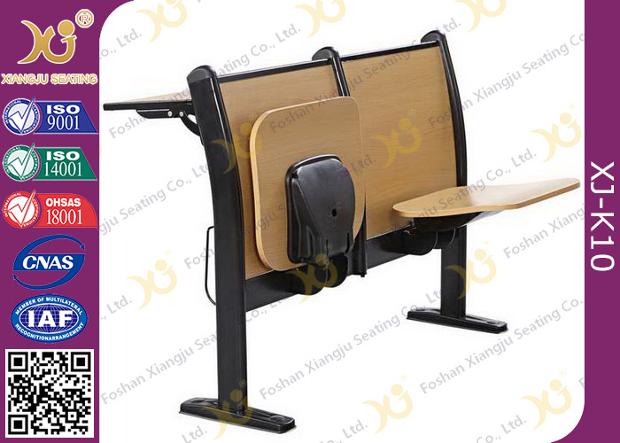 China Plywood School Desk And Chair , College Student Desk With Chair For University Lecture Hall factory