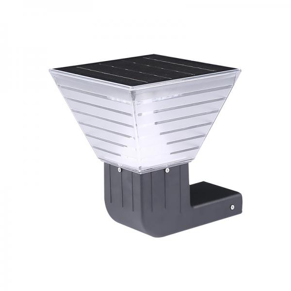 Quality 20W Square Deck to Dawn Solar Powered Wall Lights  Upgraded Solar Fence Lamp 100lm for sale