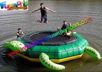 China Turtle Jump 15-Foot Water Trampoline, Inflatable Floating Water Toys / Jumping Pad factory