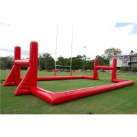 China Mobile Blow Up Rugby Field Inflatable Sports Games With Air Blower factory