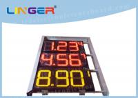 China 16 Inch Led Price Signs For Gas Stations , Led Price Display 580mm X 1500mm X 100mm factory
