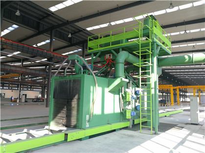 Quality Roller Conveyor Blast Machine For Metal Sheet Cleaning for sale