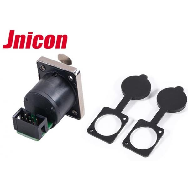 Quality IP65 Waterproof Data Connector , 8 Pin Header Panel Signal Cable Connectors for sale